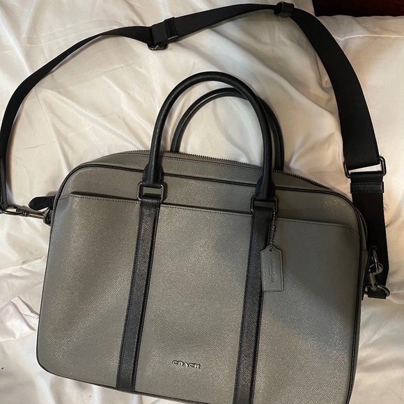 Coach men’s grey briefcase - Picture 1 of 10